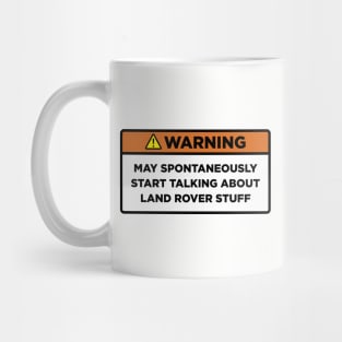 Warning! Land Rover stuff Mug